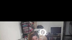 I knew my naughty neighbor would spy, so I prepared my pussy bareback