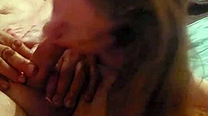 sexy redhead sucking cock while teasing with ball licking and ass play 😏