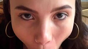 Petite Latina Model in Lingerie Takes Hard Anal POV, Massive Creampie