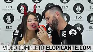 Sara blonde's icy tit tease on podcast