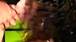 Sloppy Deepthroat By Brunette Latina With Natural Tits