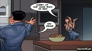 cheating mayor drills sexy ebony maid in kitchen—brutal action!