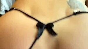 Petite Latina Model in Lingerie Takes Hard Anal POV, Massive Creampie