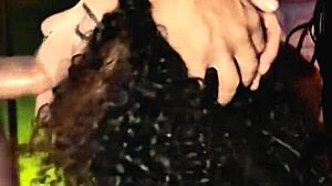 Sloppy Deepthroat By Brunette Latina With Natural Tits