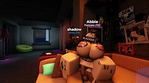 Fucked Roblox Slut with Big Black Cock, Filling Her Ass with Cum