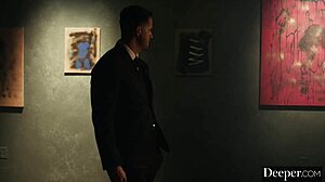 Deeper Artist Mia Captivates Collector with Erotic Riding Moves