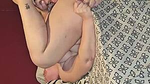 5 Months Pregnant Milf Eating and Filling Her Tight Holes with Big Tits Exposed. Craving Every Inch in Wild Action.