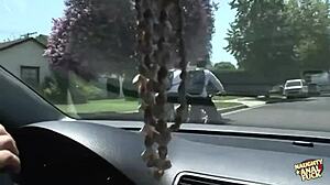 Big tits milf rides two guys in double penetration