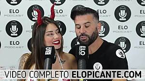 Sara blonde's icy tit tease on podcast