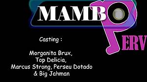 Wow, can Morganita Brux handle four huge cocks in brutal gangbang?!