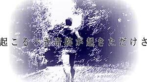 intense praying run session with bold energy