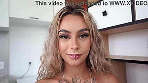 Wow, can Morganita Brux handle four huge cocks in brutal gangbang?!