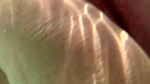 feeling the underwater creampie and dildo deep in my shaved pussy