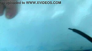 feeling the underwater creampie and dildo deep in my shaved pussy