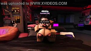 Fucked Roblox Slut with Big Black Cock, Filling Her Ass with Cum