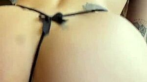 Petite Latina Model in Lingerie Takes Hard Anal POV, Massive Creampie