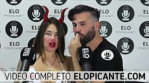 Sara blonde's icy tit tease on podcast