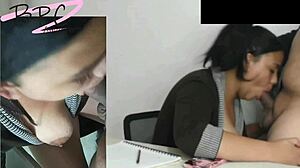 Boss bends over for assfucking and facial cumshot