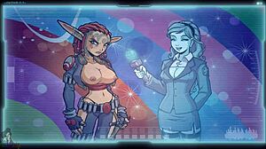 Redhead Gives Handjob to Alien Daxter