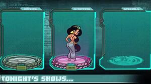 Redhead Gives Handjob to Alien Daxter