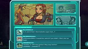 Redhead Gives Handjob to Alien Daxter