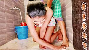 Sistya Gets Her Tight Ass Fucked in Shower!