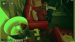 Voyeur catches student banging teacher doggystyle in a hidden classroom session.