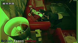 Voyeur catches student banging teacher doggystyle in a hidden classroom session.