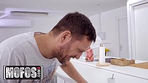 rebecca volpetti, kitchen cutie, handles big cock with ease