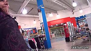 stellar czech teen gets teased in the hypermarket and shagged in pov