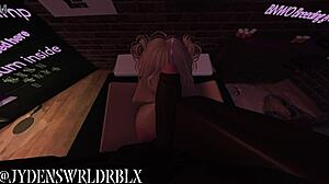 Ever seen a white blonde girl sneak into the hood for huge black cock?