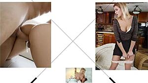 pretty blonde teen goldie rush rides old man's huge cock