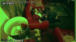 Voyeur catches student banging teacher doggystyle in a hidden classroom session.