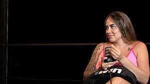 Interview went wild with Sara Blonde squirting hard in public. Couldn’t hold back!