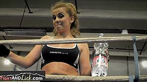 European Lesbian Babes in a FIERCE WRESTLING match!