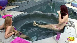 fondling in the pool, wanna eat ass with aj applegate and melody jordan?