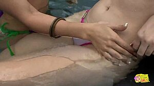 fondling in the pool, wanna eat ass with aj applegate and melody jordan?