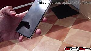 Petite teen Paige Owens rocks naughty reverse cowgirl in gym