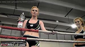 European Lesbian Babes in a FIERCE WRESTLING match!