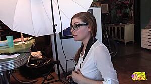 Photo Shoot Turns Wild! Lesbians Kiss, Finger, and Masturbate Wet Pussies with Big Natural Tits!