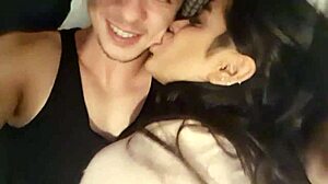 Young latina Sara Retali wishes a good night in her homemade video 😘