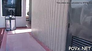 this cute teen slut got roughed up in a hardcore pov fuck session