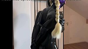 i get deepthroated and facials in latex fetish with huge cumshots