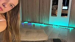 hey babe, check out this blonde teen with an anal plug tail on webcam. she's playing with her pussy too.