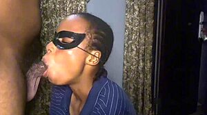 Stepsister Demonstrates Her Blowjob Skills on Black Guy