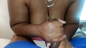 Ebony champion sucks monster cock deepthroat style