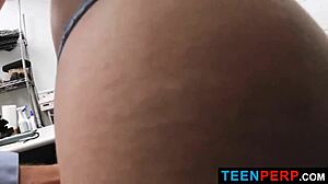 Man, this spoiled teen brat got bent over and pounded hard in garage pov