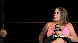 Interview went wild with Sara Blonde squirting hard in public. Couldn’t hold back!