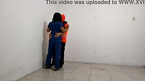 Flirty Nurse Teases Hospital Janitor for Fun