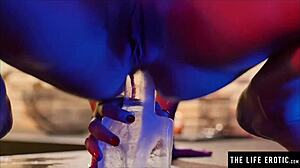 Dripping Wet Beauty Masturbates to Soapy Orgasms in the Bathtub